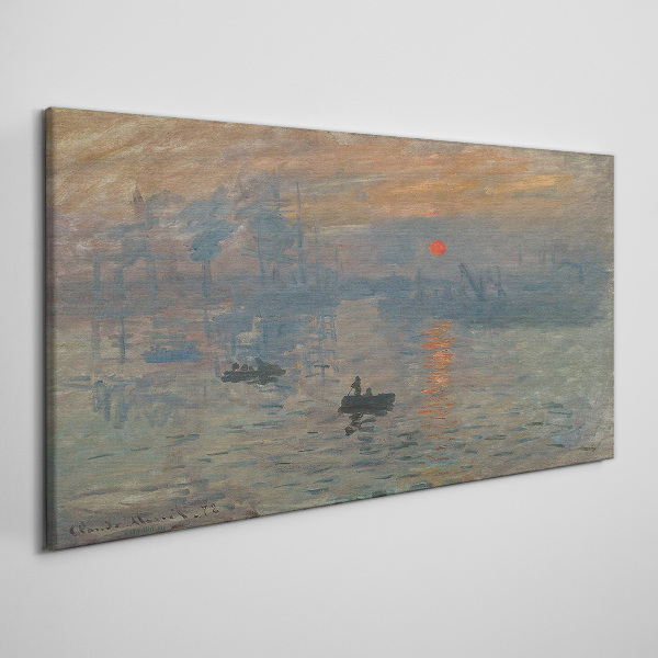 Impressionism monet sunrise Canvas print