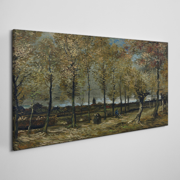 Autumn walk in the park Canvas print