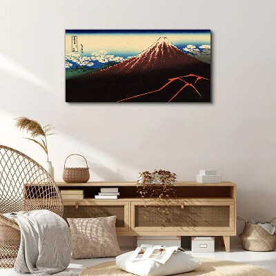 Mount Fuji in spring weather Canvas print