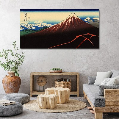 Mount Fuji in spring weather Canvas print