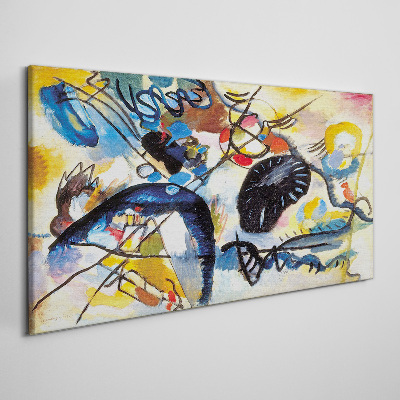 Abstract landscape of colors Canvas print