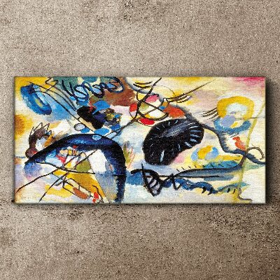 Abstract landscape of colors Canvas print