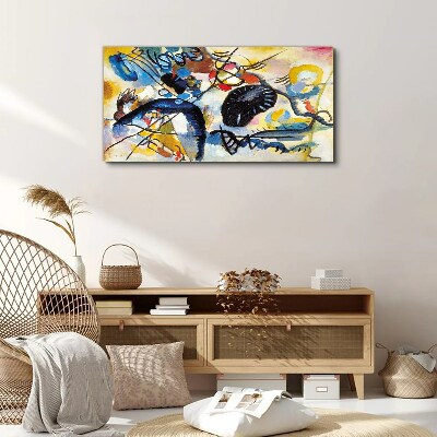 Abstract landscape of colors Canvas print