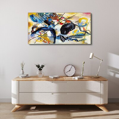 Abstract landscape of colors Canvas print