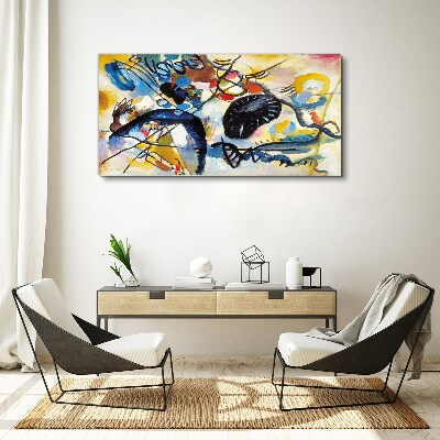 Abstract landscape of colors Canvas print