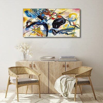 Abstract landscape of colors Canvas print