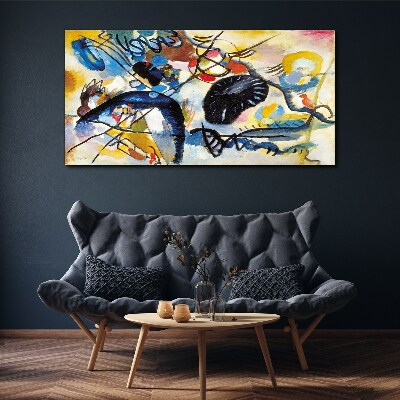 Abstract landscape of colors Canvas print