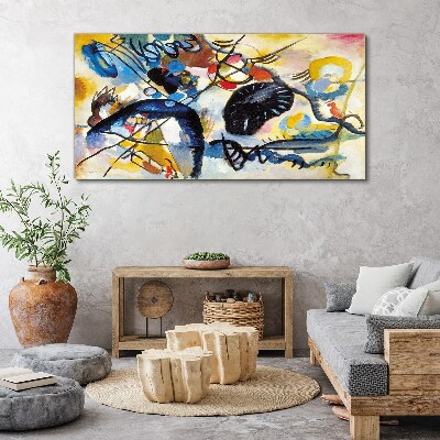 Abstract landscape of colors Canvas print