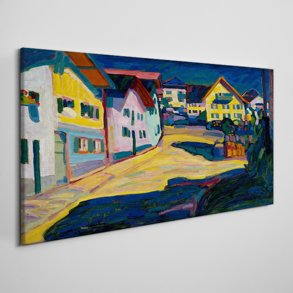 Colorful Countryside Scenery at Night Canvas print