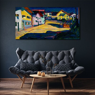 Colorful Countryside Scenery at Night Canvas print