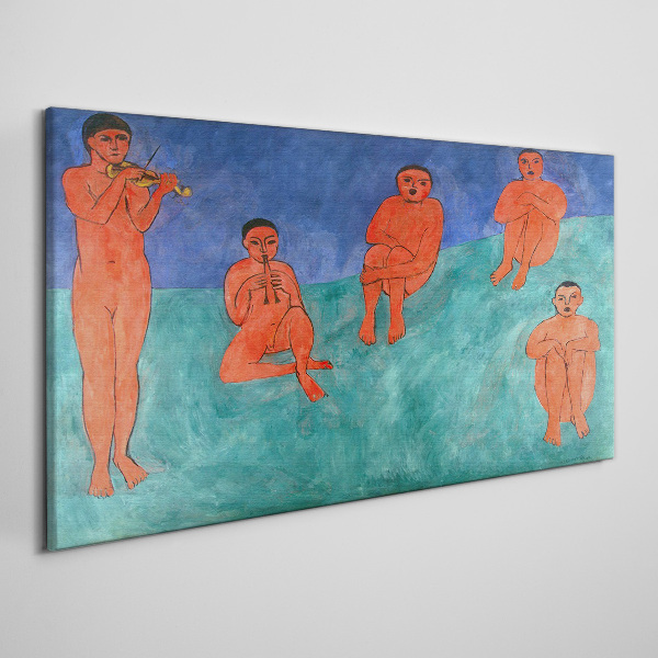 Musical meeting in color Canvas print