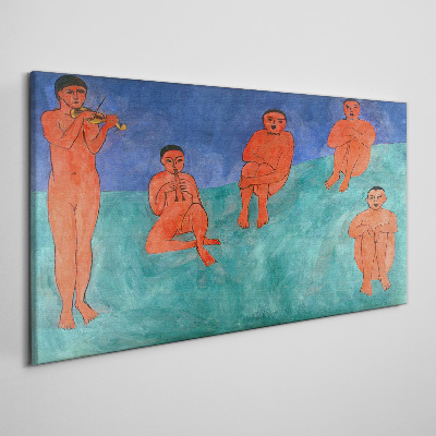Musical meeting in color Canvas print