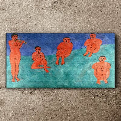 Musical meeting in color Canvas print