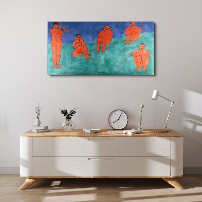 Musical meeting in color Canvas print