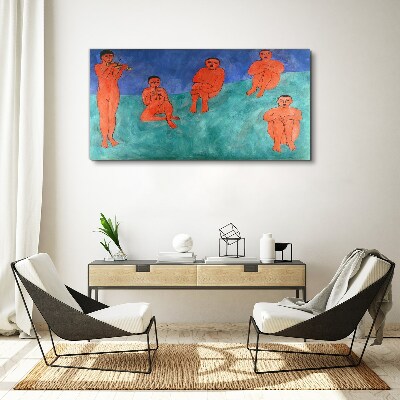 Musical meeting in color Canvas print