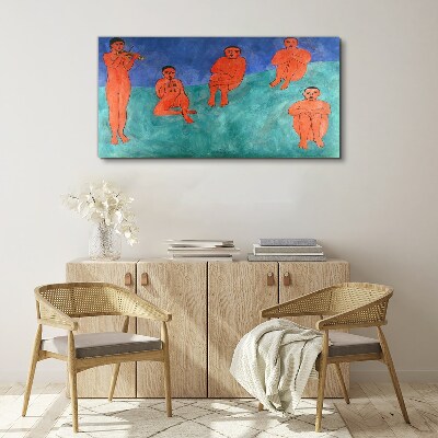 Musical meeting in color Canvas print
