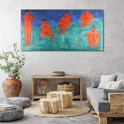 Musical meeting in color Canvas print