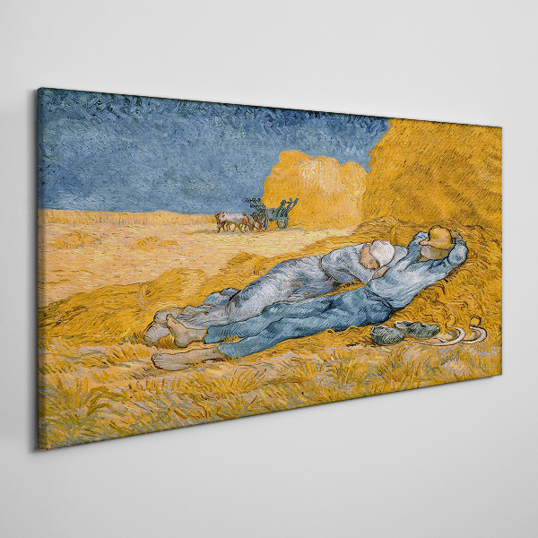 Resting among the golden fields Canvas print