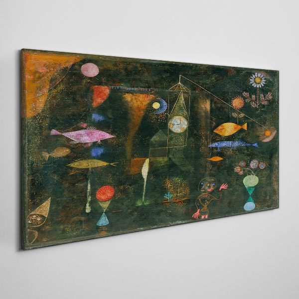 The fantasy world of underwater creatures Canvas print