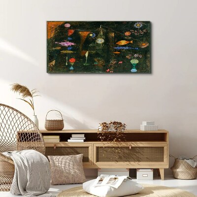 The fantasy world of underwater creatures Canvas print