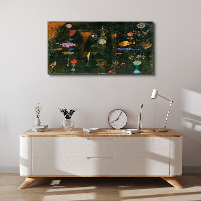 The fantasy world of underwater creatures Canvas print