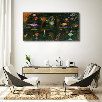 The fantasy world of underwater creatures Canvas print