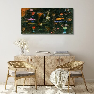 The fantasy world of underwater creatures Canvas print