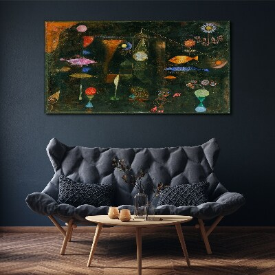 The fantasy world of underwater creatures Canvas print