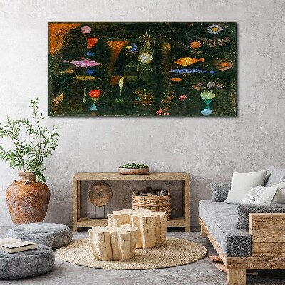 The fantasy world of underwater creatures Canvas print