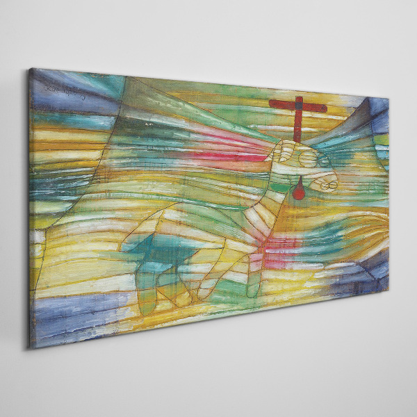 Animal in a colorful landscape Canvas print