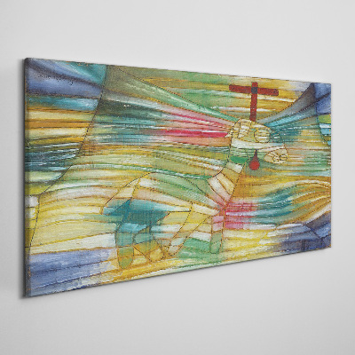 Animal in a colorful landscape Canvas print