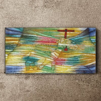 Animal in a colorful landscape Canvas print