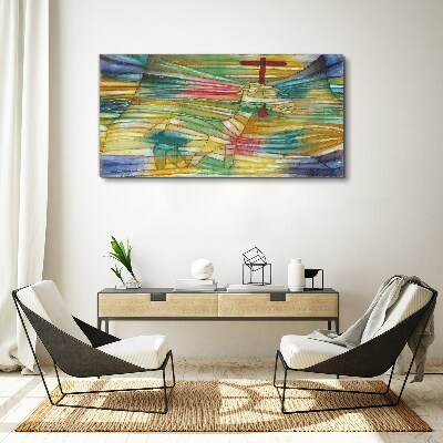 Animal in a colorful landscape Canvas print