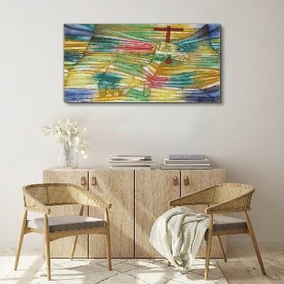 Animal in a colorful landscape Canvas print