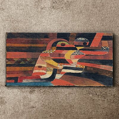 Abstract dance of colorful forms Canvas print