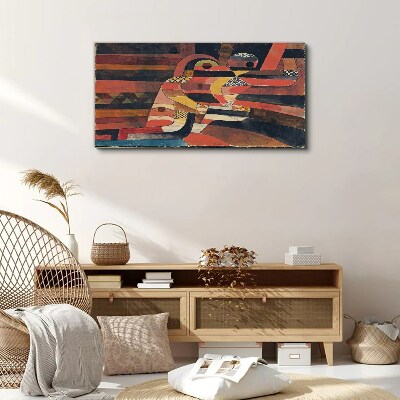 Abstract dance of colorful forms Canvas print