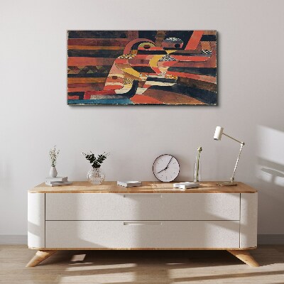 Abstract dance of colorful forms Canvas print