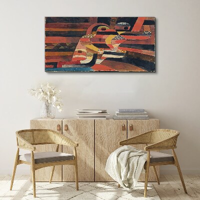 Abstract dance of colorful forms Canvas print