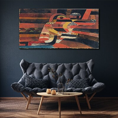 Abstract dance of colorful forms Canvas print