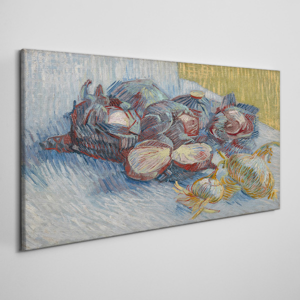 Cabbage and onion van gogh Canvas print