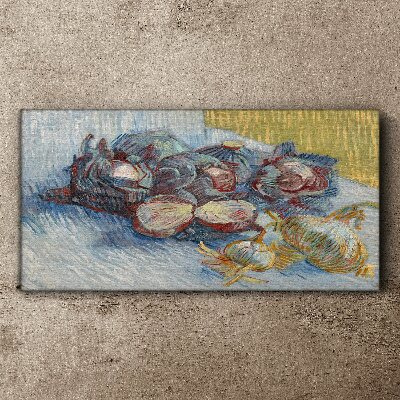 Vegetables on the table Canvas print
