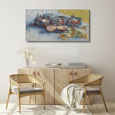 Vegetables on the table Canvas print