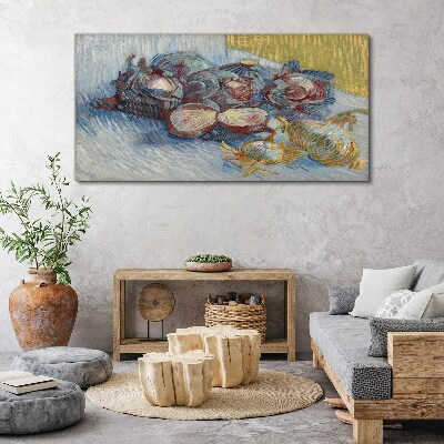 Vegetables on the table Canvas print