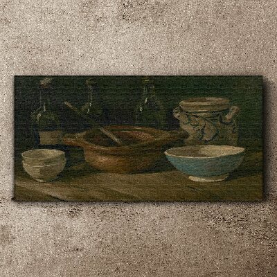 Still life with vessels Canvas Wall art