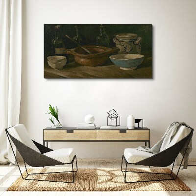 Still life with vessels Canvas Wall art