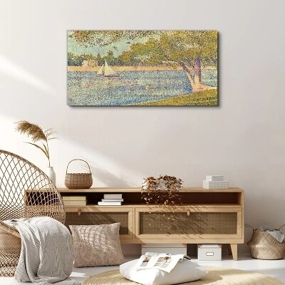 Sails on calm water Canvas Wall art