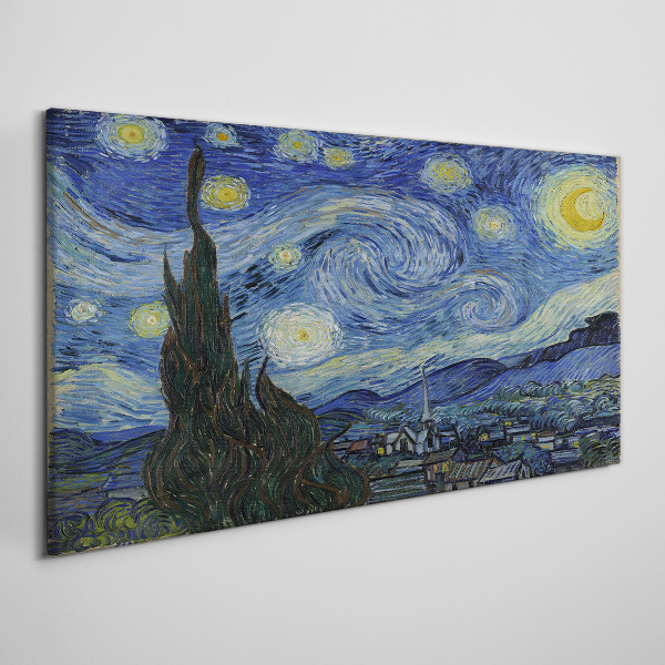 Starry Night Over the Rhone Canvas Wall art