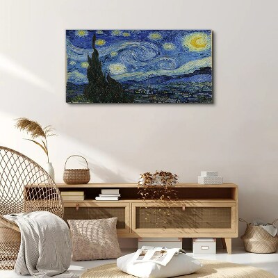 Starry Night Over the Rhone Canvas Wall art