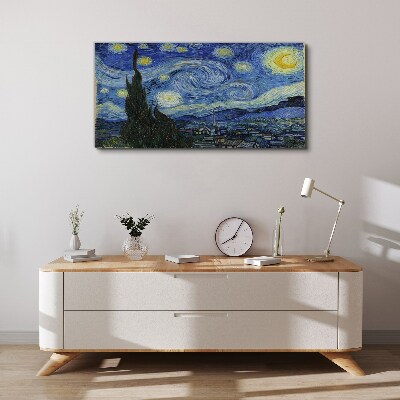 Starry Night Over the Rhone Canvas Wall art