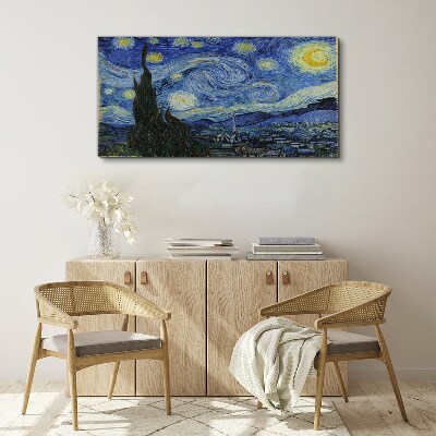 Starry Night Over the Rhone Canvas Wall art